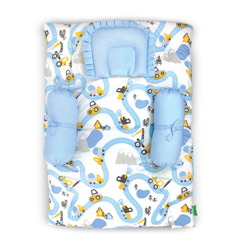 Nuluv 5 PC Baby Gadda Set, Multicolour, for Infants - Image 1